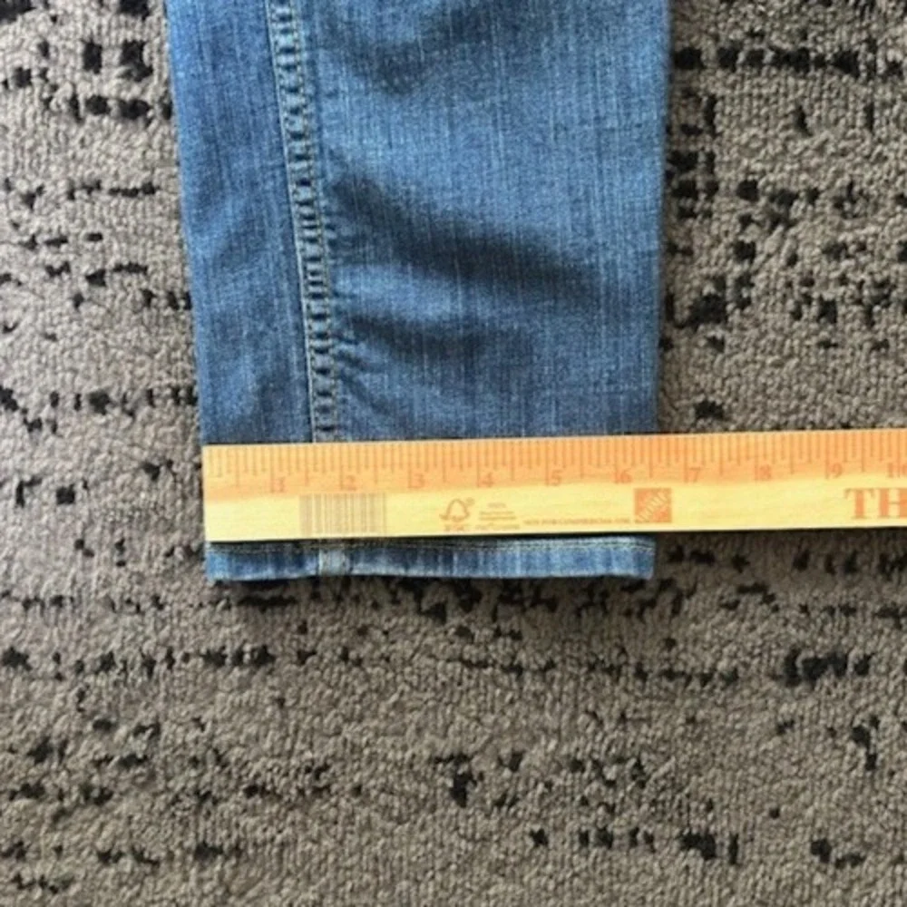 Hudson Collin Skinny Jeans Size 31 Blue Mid Rise Flap Pocket